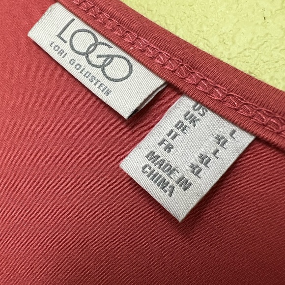 LOGO by Lori Goldstein Rose Asymmetrical Tunic - Picture 3 of 7